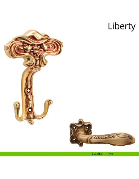 Appendiabiti stile classico a parete Liberty Linea Calì patinè