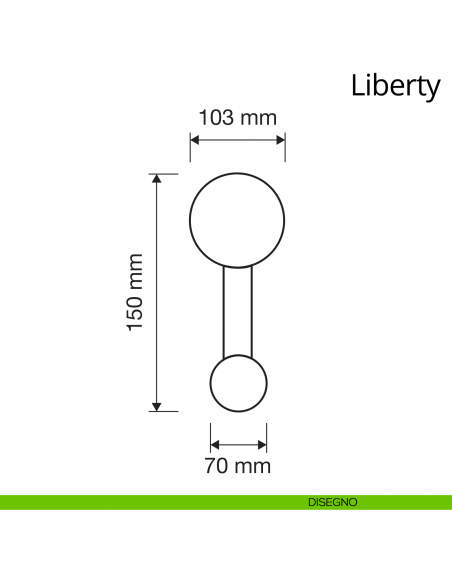 Appendiabiti stile classico a parete Liberty Linea Calì disegno