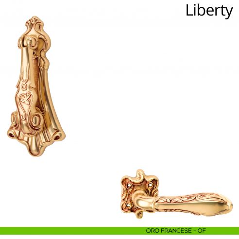 Battente per porta Liberty Linea Calì oro francese
