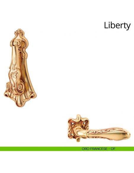 Battente per porta Liberty Linea Calì oro francese