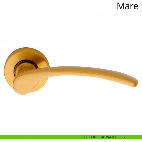 Maniglia per porta interna Mare Linea Calì ottone satinato