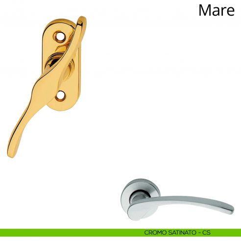 Maniglia per finestra martellina Mare Linea Calì cromo lucido