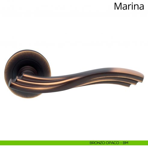 Maniglia per porta interna Marina Linea Calì bronzo opaco