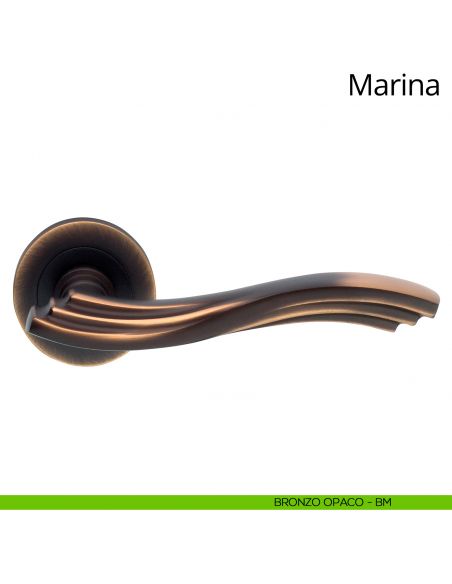 Maniglia per porta interna Marina Linea Calì bronzo opaco