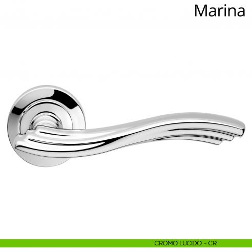 Maniglia per porta interna Marina Linea Calì cromo lucido