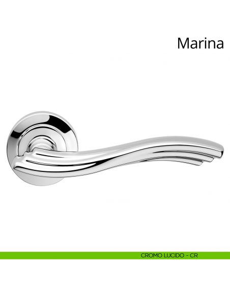 Maniglia per porta interna Marina Linea Calì cromo lucido