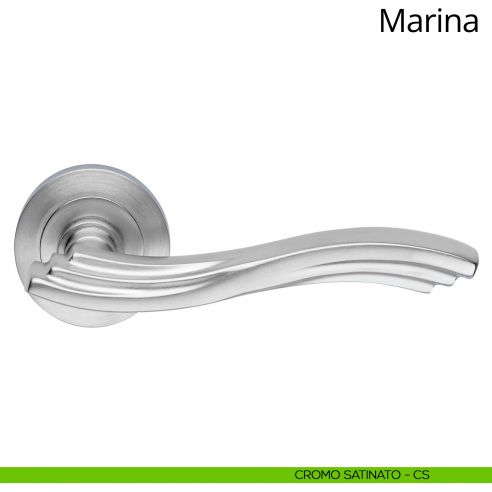Maniglia per porta interna Marina Linea Calì cromo satinato