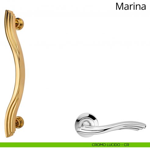 Maniglione per porta Marina Linea Calì cromo lucido