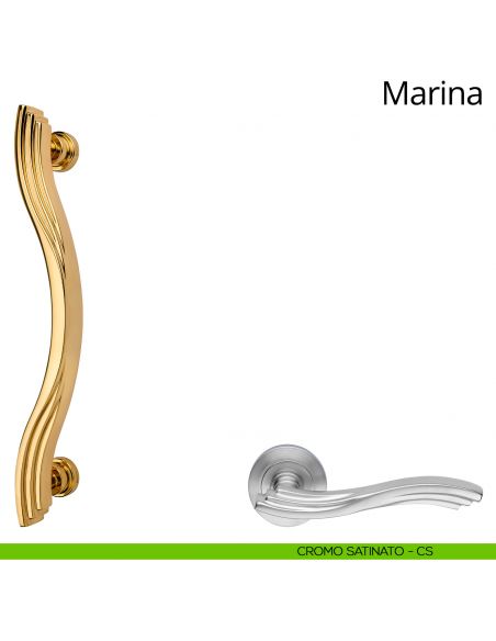 Maniglione per porta Marina Linea Calì cromo satinato
