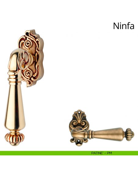 Maniglia per finestra martellina DK Ninfa Linea Calì patinè