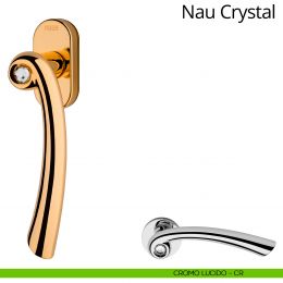 Maniglia con Swarovski per finestra martellina DK antintrusione Nau Crystal Linea Calì 2