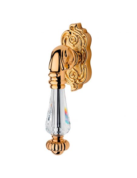 Maniglia con cristalli Swarovski per finestra martellina DK Ninfa Crystal Linea Calì