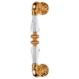 Maniglione con Swarovski dritto per porta Ninfa Crystal Linea Calì