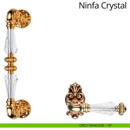 Maniglione con Swarovski dritto per porta Ninfa Crystal Linea Calì 2