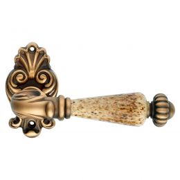 Maniglia con porcellana per porta interna Ninfa Porcellana Linea Calì rosetta artistica