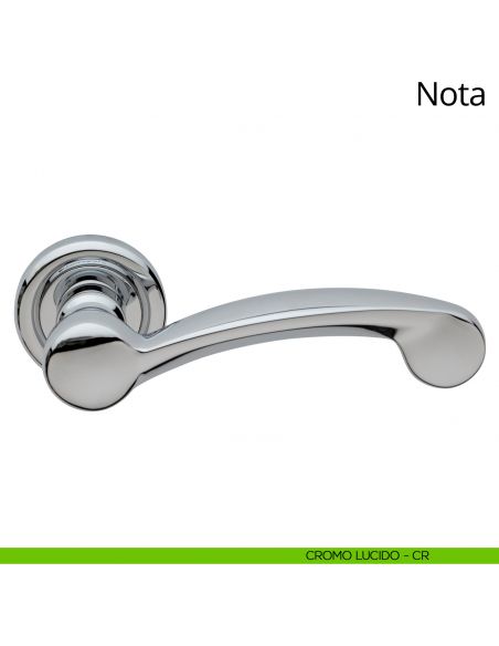 Maniglia per porta interna Nota Linea Calì cromo lucido
