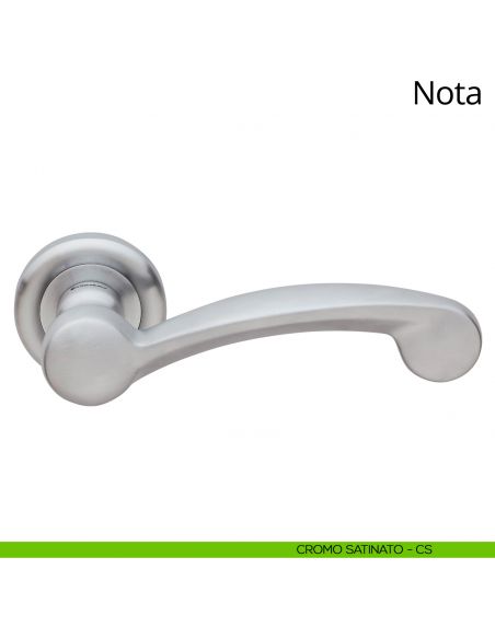 Maniglia per porta interna Nota Linea Calì cromo satinato