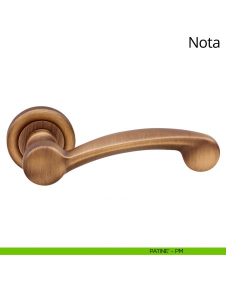 Maniglia per porta interna Nota Linea Calì patinè