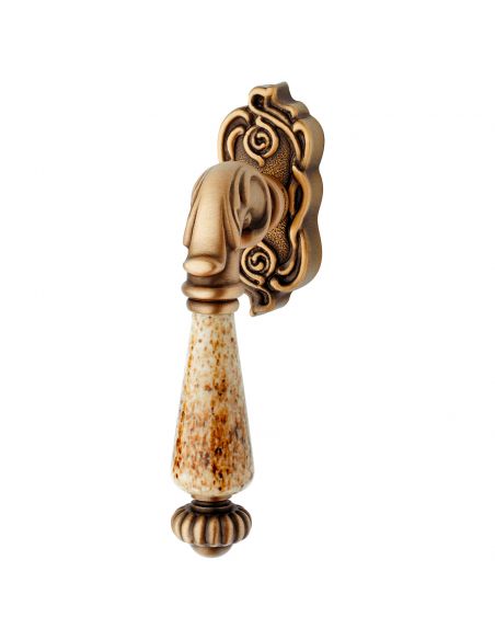 Maniglia con porcellana per finestra martellina DK Ninfa Porcellana Linea Calì