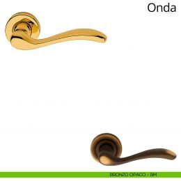 Maniglia per porta interna Onda Linea Calì con rosetta semplice 2