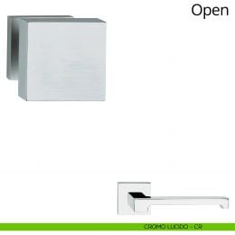 Pomolo quadrato per porta fisso Open Linea Calì 2
