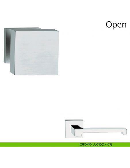 Pomolo quadrato per porta girevole Open Linea Calì