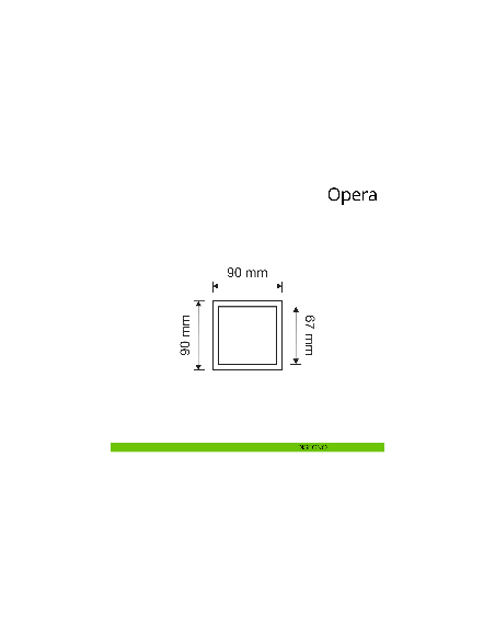 Pomolo per porta fisso Opera Linea Calì disegno