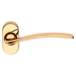 Maniglia per porta interna Piuma Linea Calì rosetta ovale