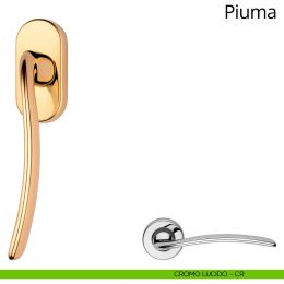 Maniglia per finestra martellina DK Piuma Linea Calì 2