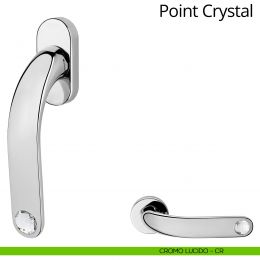 Maniglia con Swarovski per finestra martellina DK Point Crystal Linea Calì 2