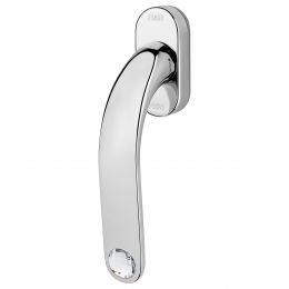 Maniglia con Swarovski per finestra martellina DK antintrusione Point Crystal Linea Calì