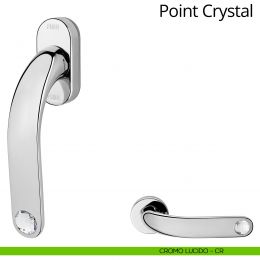 Maniglia con Swarovski per finestra martellina DK antintrusione Point Crystal Linea Calì 2