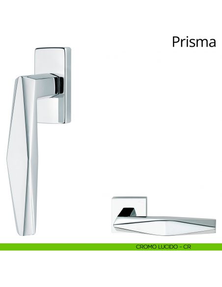 Maniglia per finestra martellina DK Prisma Linea Calì cromo