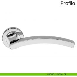 Maniglia per porta interna Profilo Linea Calì rosetta tonda 2