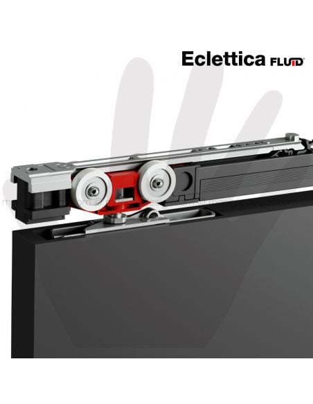 Binario per porta scorrevole ammortizzato Eclettica Fluid Terno Scorrevoli 120 kg