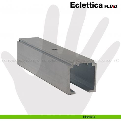 Binario per porta scorrevole ammortizzato Eclettica Fluid Terno Scorrevoli 120 kg