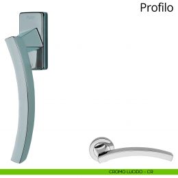 Maniglia per finestra martellina DK antintrusione Profilo Linea Calì 2