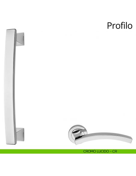 Maniglione per porta Profilo Linea Calì cromo