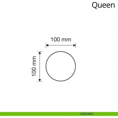 Pomolo per porta fisso Queen Linea Calì disegno