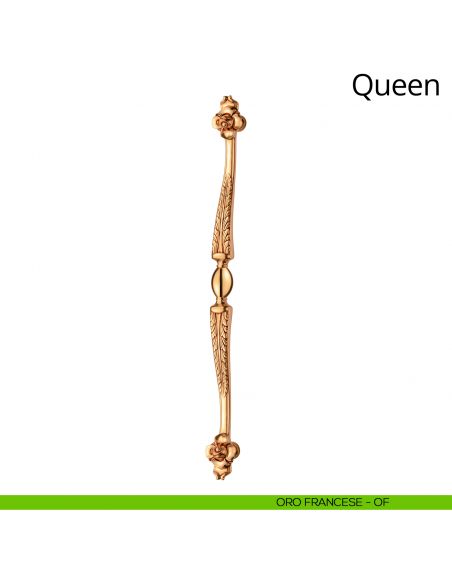 Maniglione per porta Queen Linea Calì interasse 738 mm oro francese