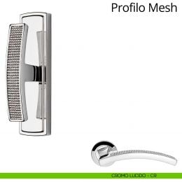 Maniglia con Swarovski per finestra cremonese Profilo Mesh Linea Calì 2