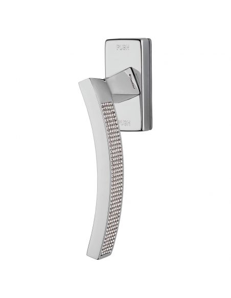 Maniglia con Swarovski per finestra martellina DK antintrusione Profilo Mesh Linea Calì