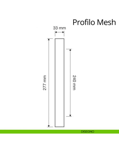 Maniglione con Swarovski per porta Profilo Mesh Linea Calì disegno