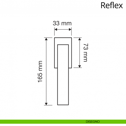 Maniglia con cristalli Swarovski per finestra martellina DK antintrusione Reflex Linea Calì disegno