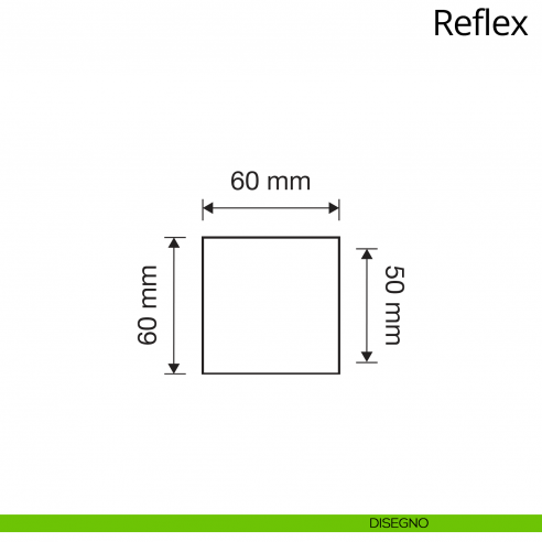 Pomolo con cristallo Swarovski per porta fisso Reflex Crystal Linea Calì disegno
