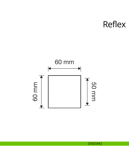 Pomolo con cristallo Swarovski per porta fisso Reflex Crystal Linea Calì disegno