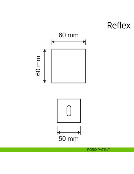 Pomolo con cristallo Swarovski per porta girevole Reflex Linea Calì foro patent