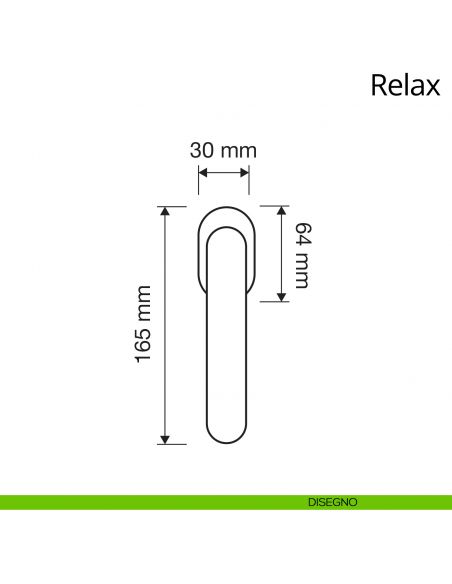 Maniglia per finestra martellina DK Relax Linea Calì disegno