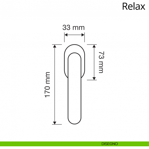 Maniglia per finestra martellina DK antintrusione Relax Linea Calì