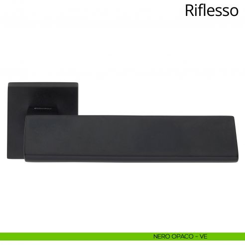 Maniglia per porta interna Riflesso Linea Calì rosetta quadrata tradizionale